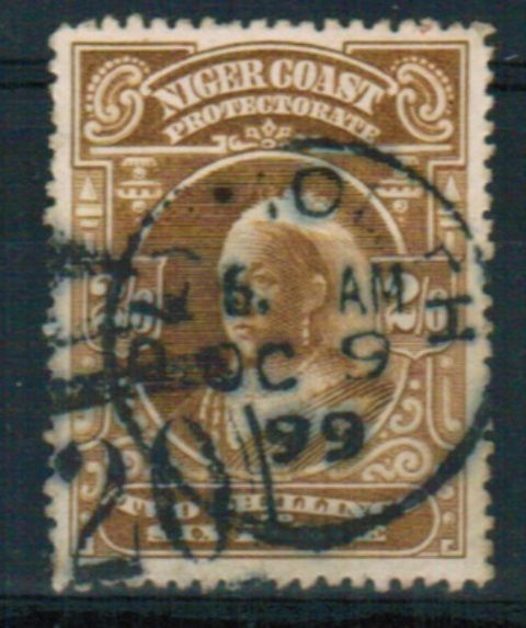Image of Nigeria & Territories ~ Niger Coast Protectorate SG 73 FU British Commonwealth Stamp